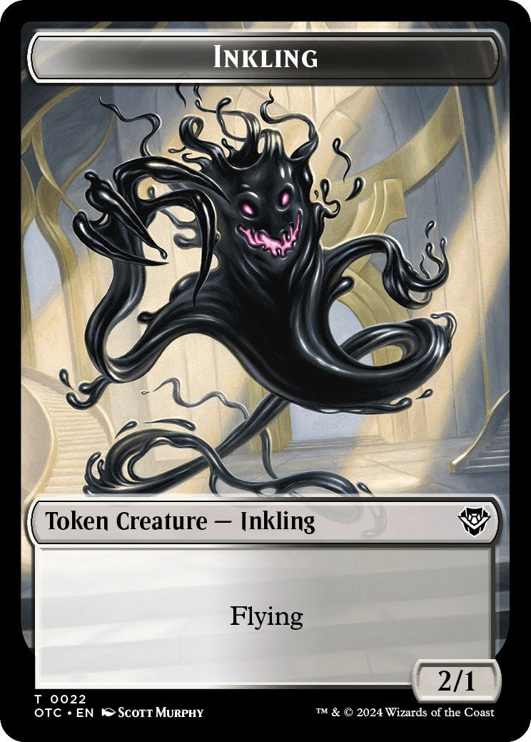 Image for Inkling // Treasure Double-Sided Token (22 // 18) [Outlaws of Thunder Junction] - Magic: The Gathering