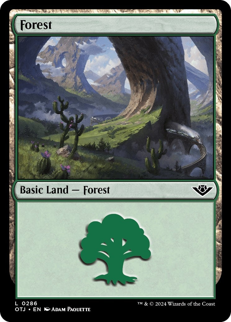 Image for Forest (0286) (286) [Outlaws of Thunder Junction] - Magic: The Gathering