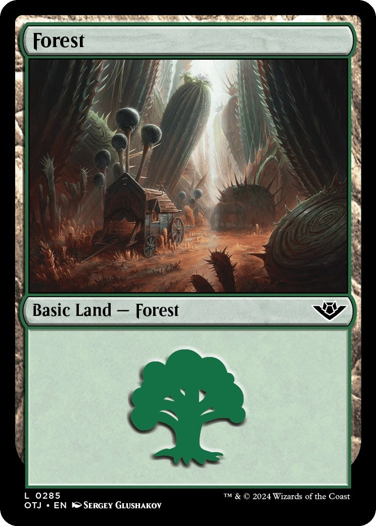 Image for Forest (0285) (285) [Outlaws of Thunder Junction] - Magic: The Gathering