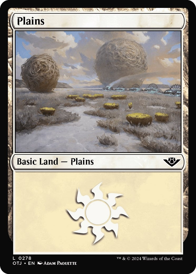 Image for Plains (0278) (278) [Outlaws of Thunder Junction] - Magic: The Gathering
