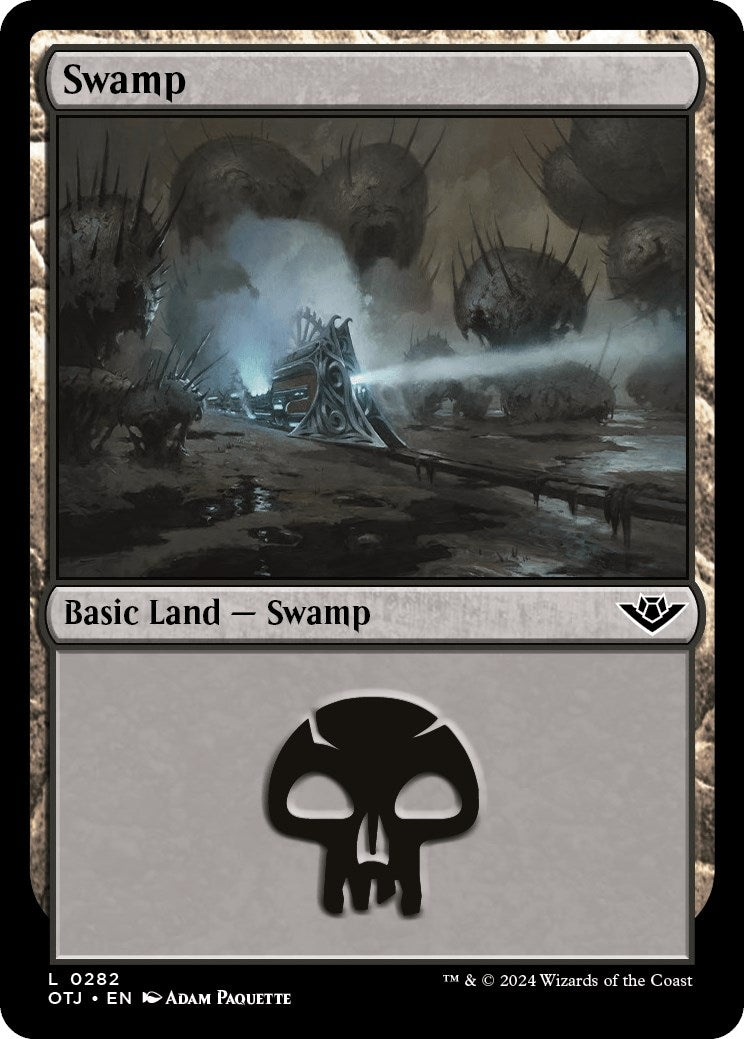 Image for Swamp (0282) (282) [Outlaws of Thunder Junction] - Magic: The Gathering