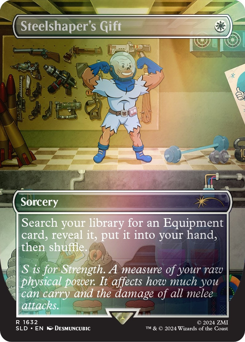 Image for Steelshaper's Gift (Rainbow Foil) (1632) [Secret Lair Drop Series] - Magic: The Gathering