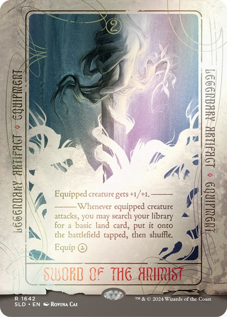 Image for Sword of the Animist (Rainbow Foil) (1642) [Secret Lair Drop Series] - Magic: The Gathering