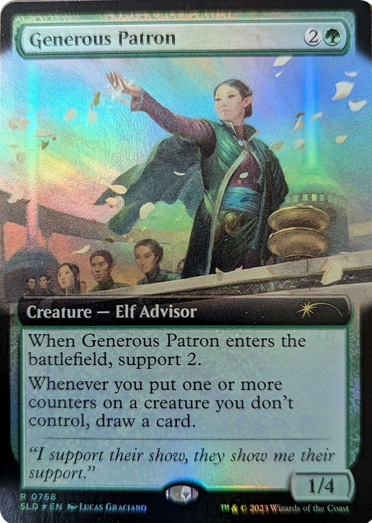Image for Generous Patron (Extended Art) (768) [Secret Lair Drop Series] - Magic: The Gathering