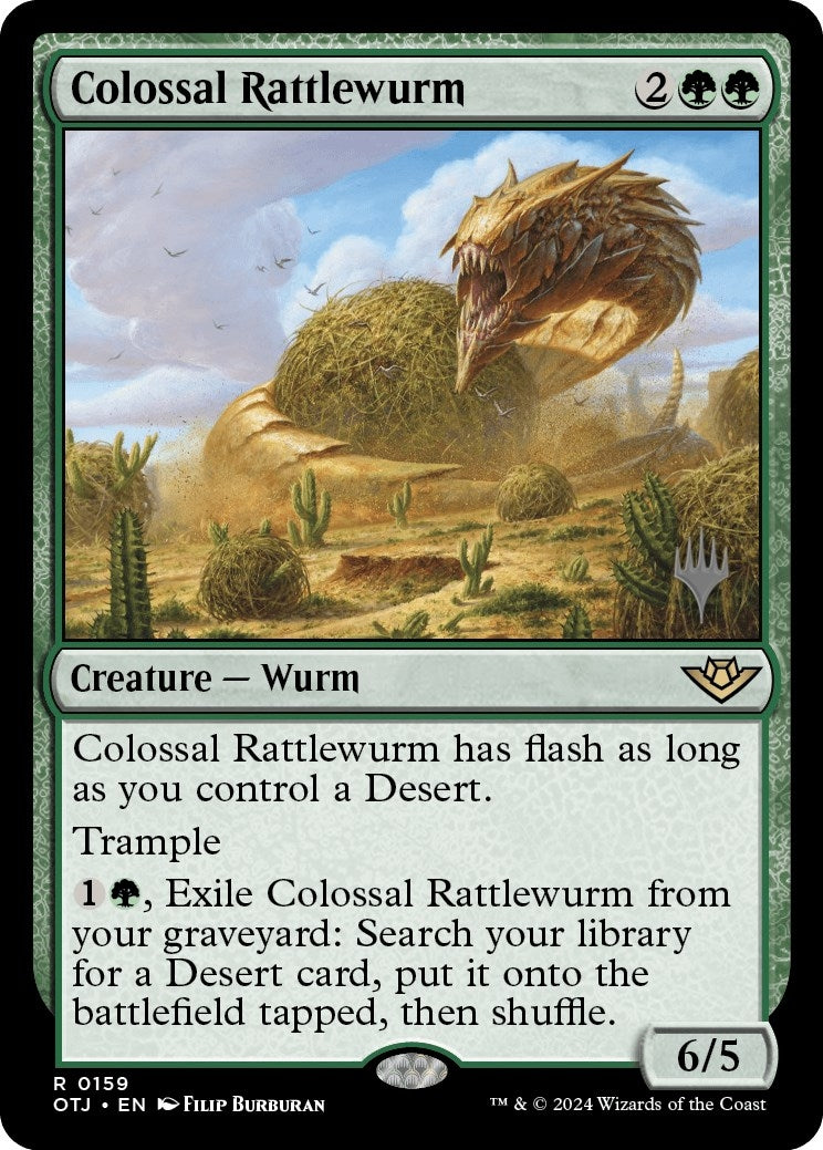Image for Colossal Rattlewurm (159) [Outlaws of Thunder Junction] - Magic: The Gathering