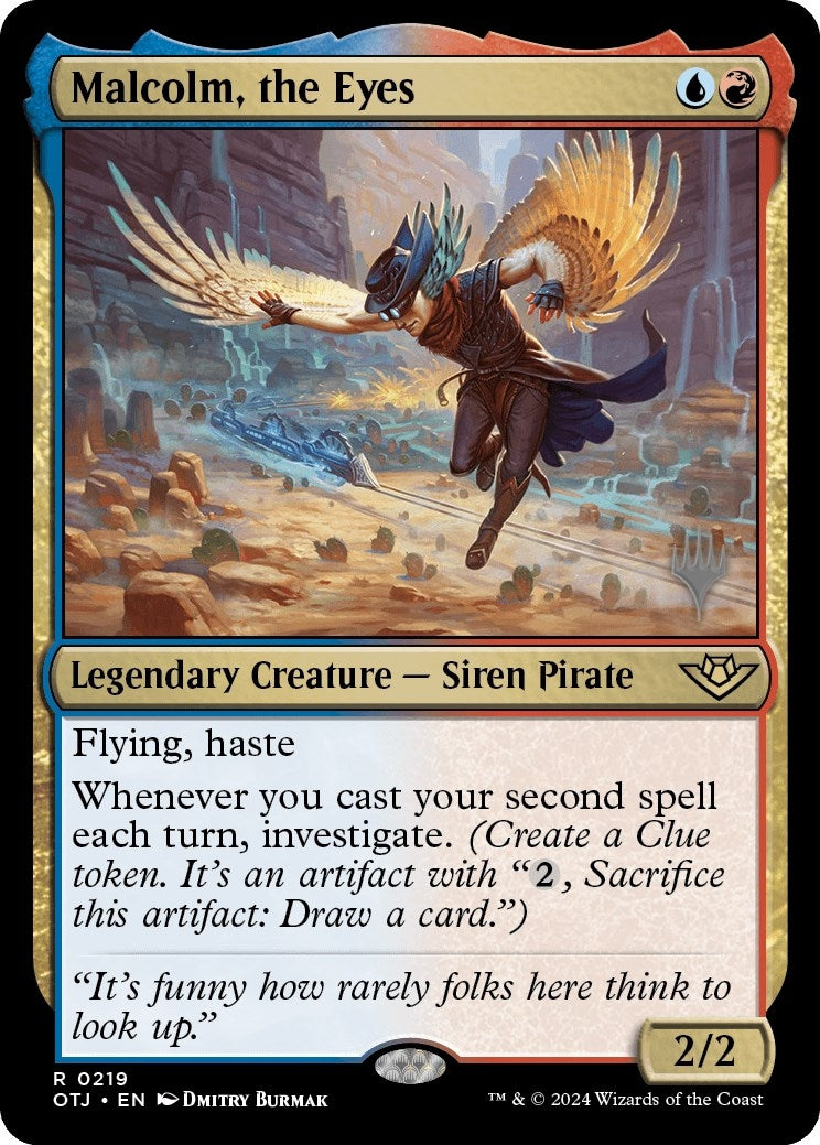 Image for Malcolm, the Eyes (219) [Outlaws of Thunder Junction] - Magic: The Gathering