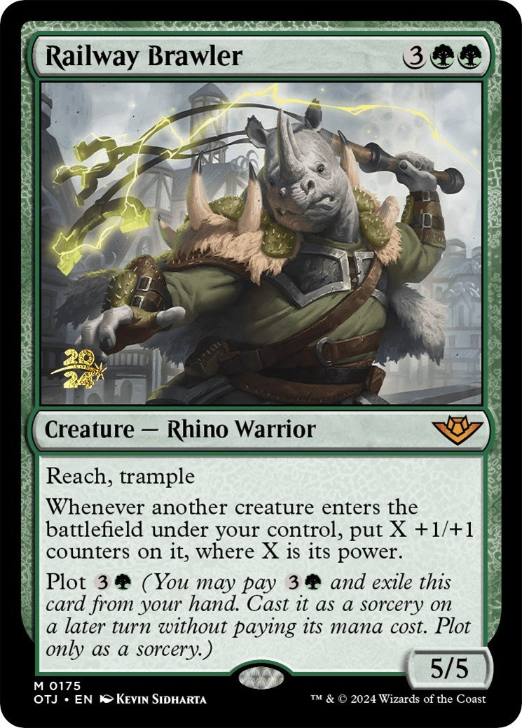 Image for Railway Brawler (175) [Prerelease Cards] - Magic: The Gathering