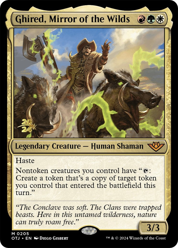 Image for Ghired, Mirror of the Wilds (205) [Prerelease Cards] - Magic: The Gathering