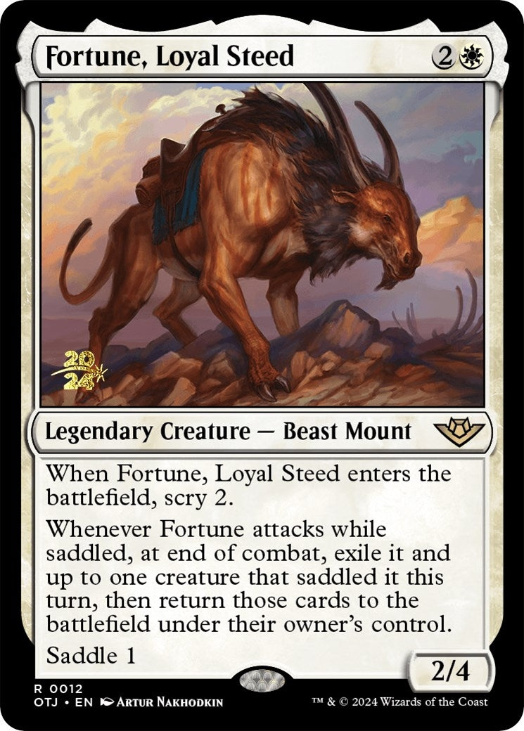 Image for Fortune, Loyal Steed (12) [Prerelease Cards] - Magic: The Gathering