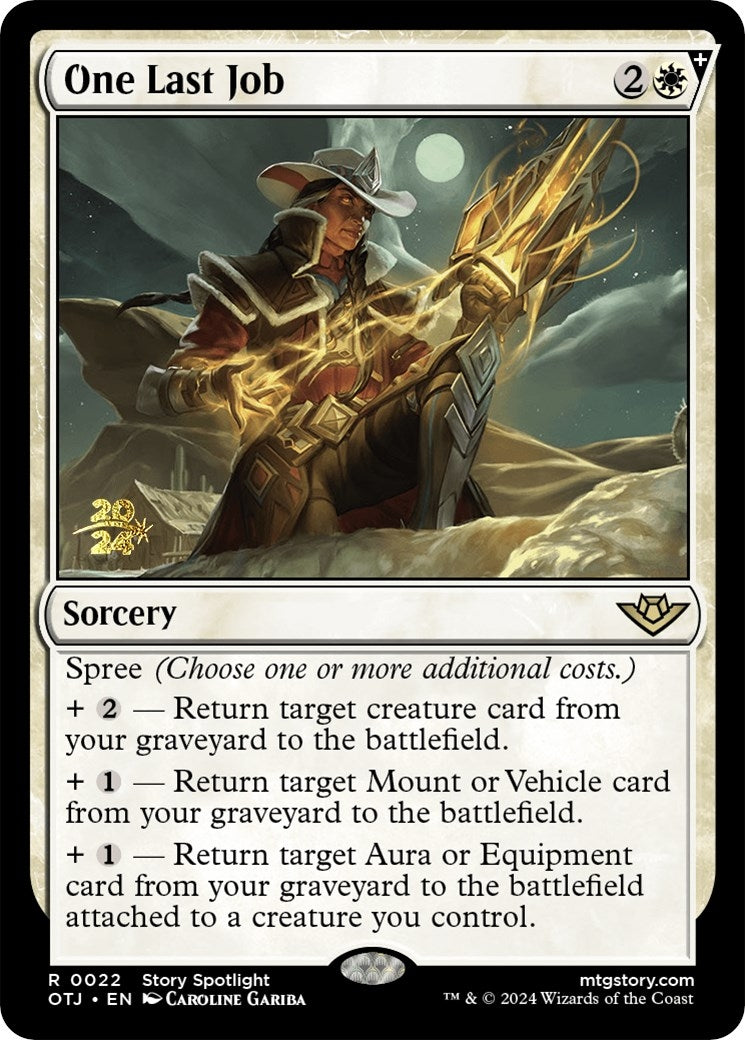 Image for One Last Job (22) [Prerelease Cards] - Magic: The Gathering