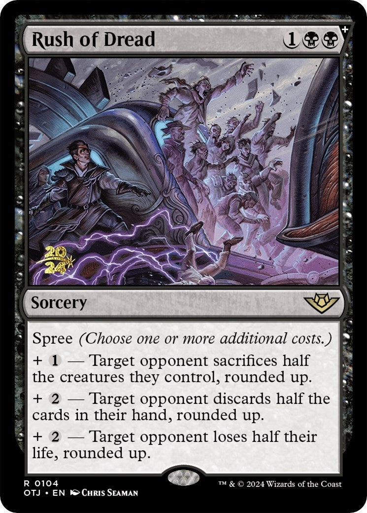 Image for Rush of Dread (104) [Prerelease Cards] - Magic: The Gathering