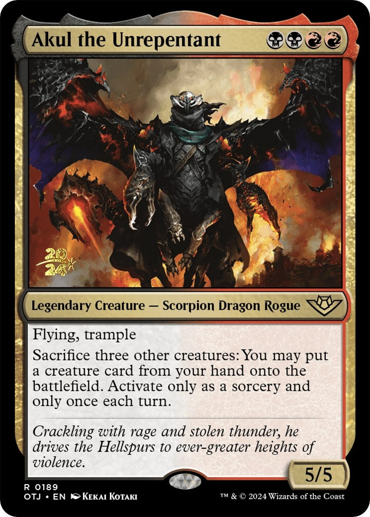 Image for Akul the Unrepentant (189) [Prerelease Cards] - Magic: The Gathering