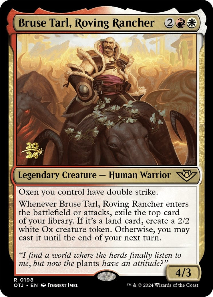 Image for Bruse Tarl, Roving Rancher (198) [Prerelease Cards] - Magic: The Gathering