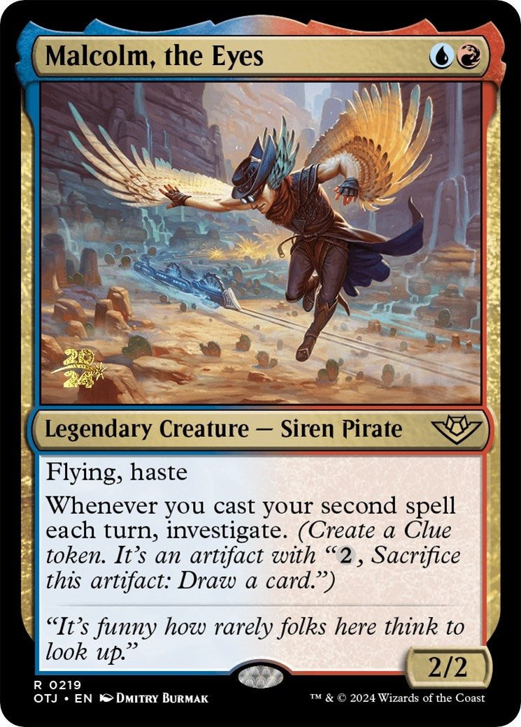 Image for Malcolm, the Eyes (219) [Prerelease Cards] - Magic: The Gathering