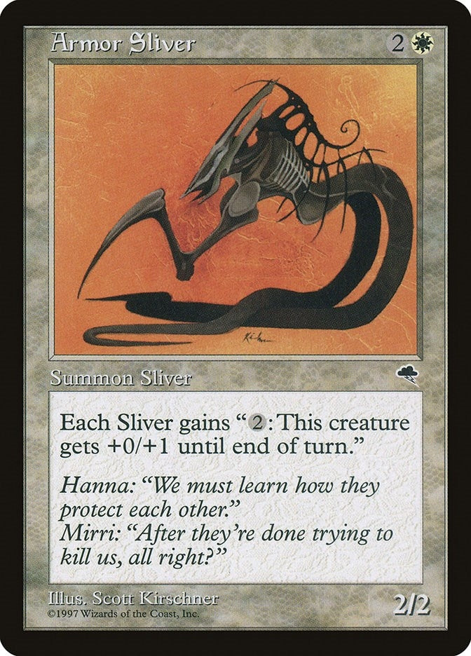 Image for Armor Sliver (4) [Tempest] - Magic: The Gathering
