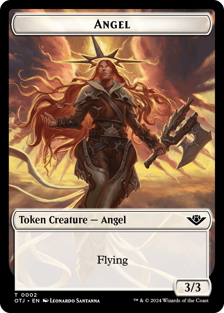 Image for Angel Token (2) [Outlaws of Thunder Junction] - Magic: The Gathering