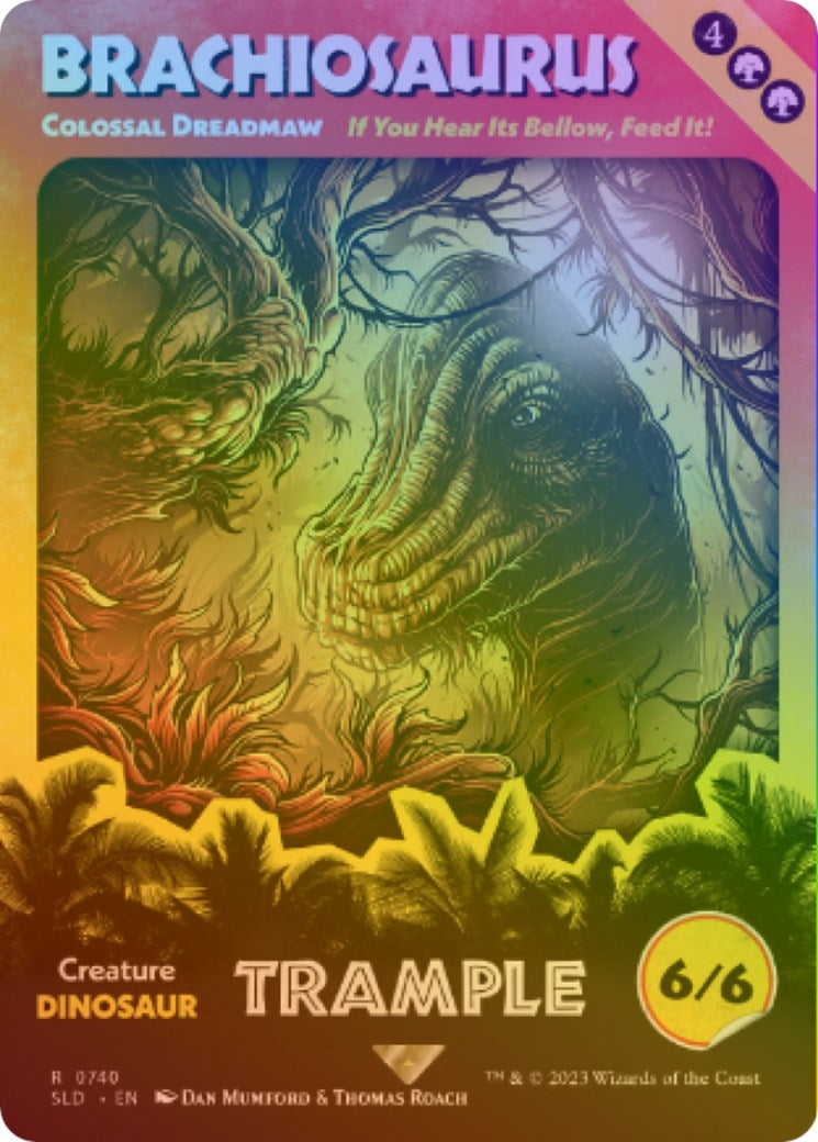 Brachiosaurus - Colossal Dreadmaw (Rainbow Foil) (740) [Secret Lair Drop Series]