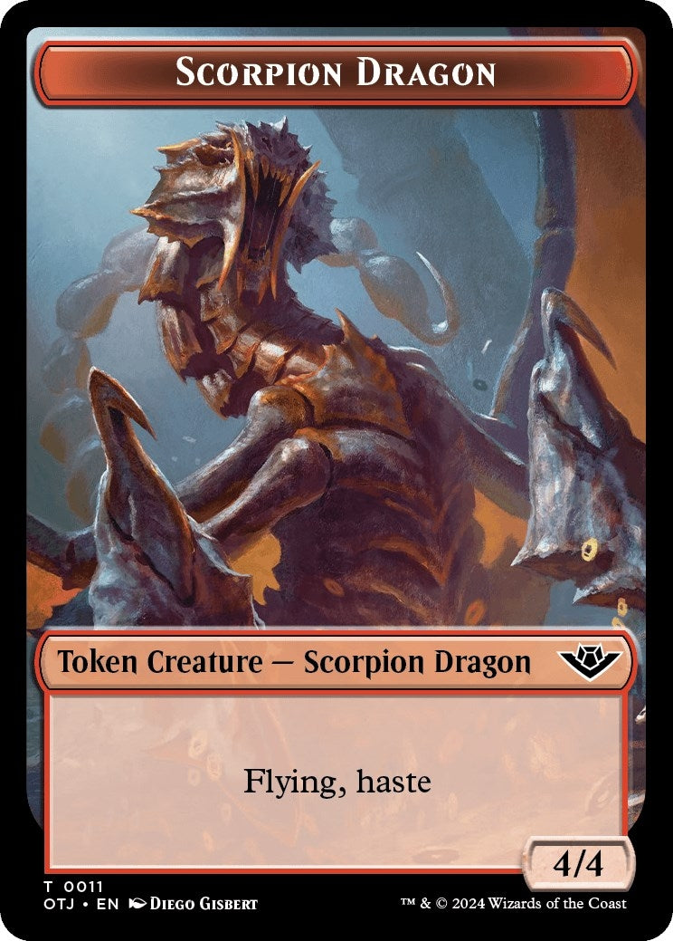 Image for Scorpion Dragon Token (11) [Outlaws of Thunder Junction] - Magic: The Gathering