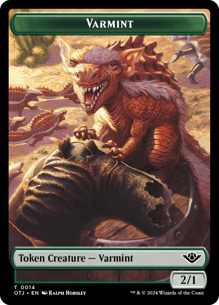 Image for Varmint Token (14) [Outlaws of Thunder Junction] - Magic: The Gathering