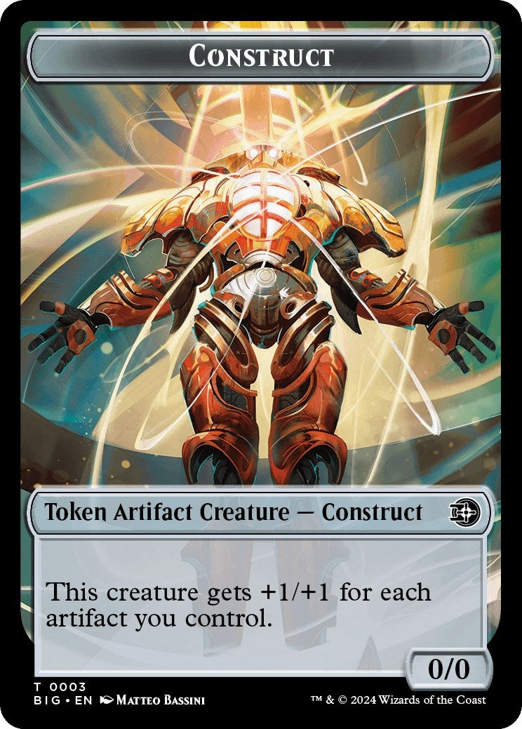 Image for Construct Token (3) [Outlaws of Thunder Junction: The Big Score] - Magic: The Gathering