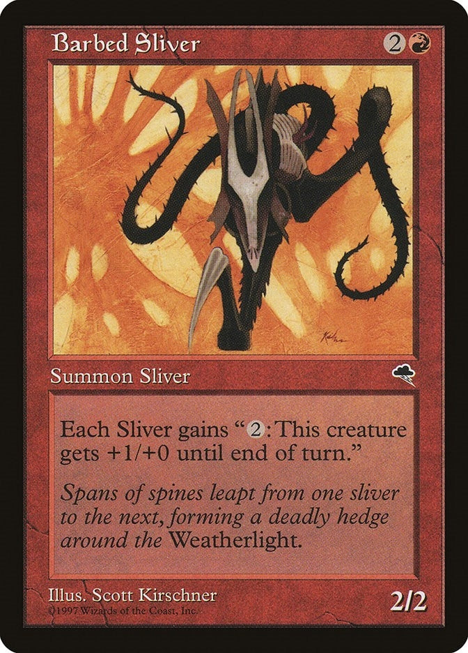 Image for Barbed Sliver (163) [Tempest] - Magic: The Gathering
