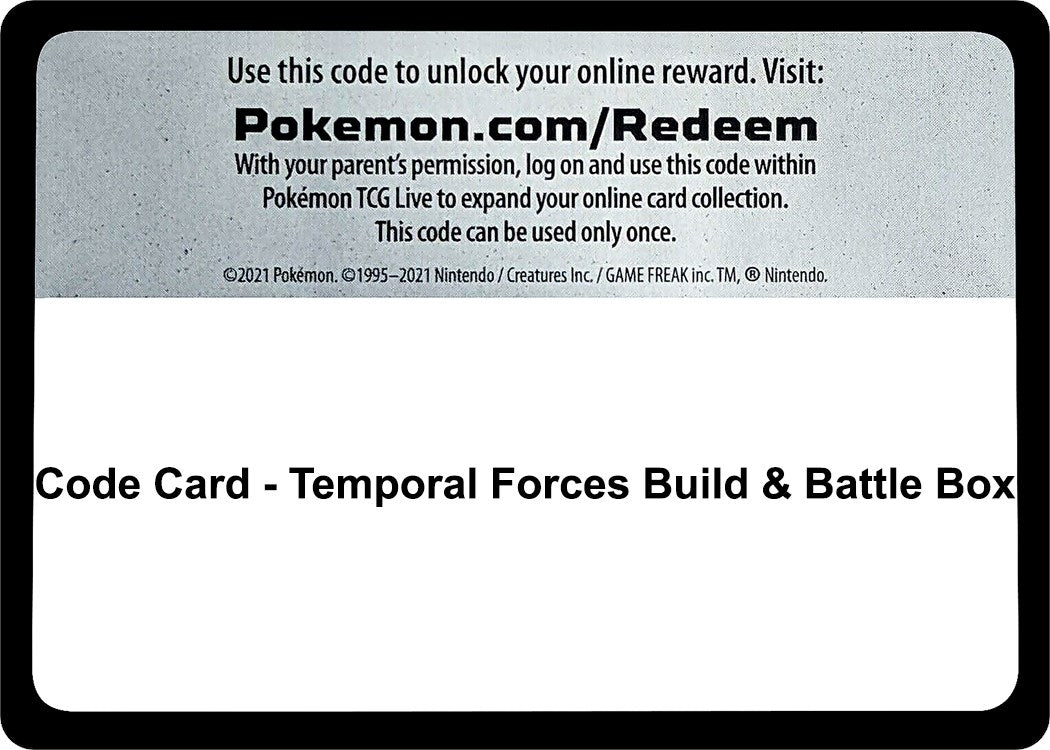 Image for Code Card - Temporal Forces Build & Battle Box [SV05: Temporal Forces] - Pokemon