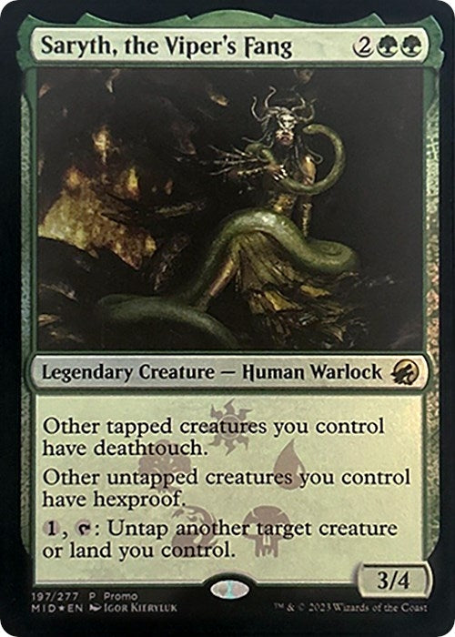 Image for Saryth, the Viper's Fang (197) [Media Promos] - Magic: The Gathering