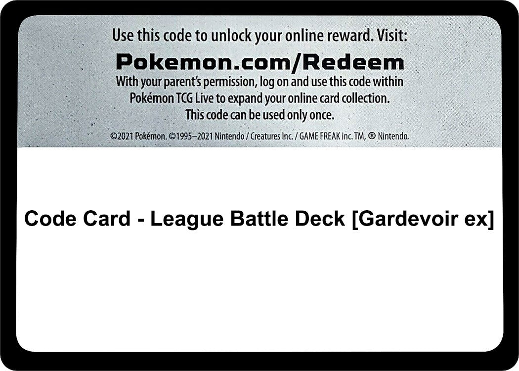 Image for Code Card - League Battle Deck [Gardevoir ex] [Miscellaneous Cards & Products] - Pokemon