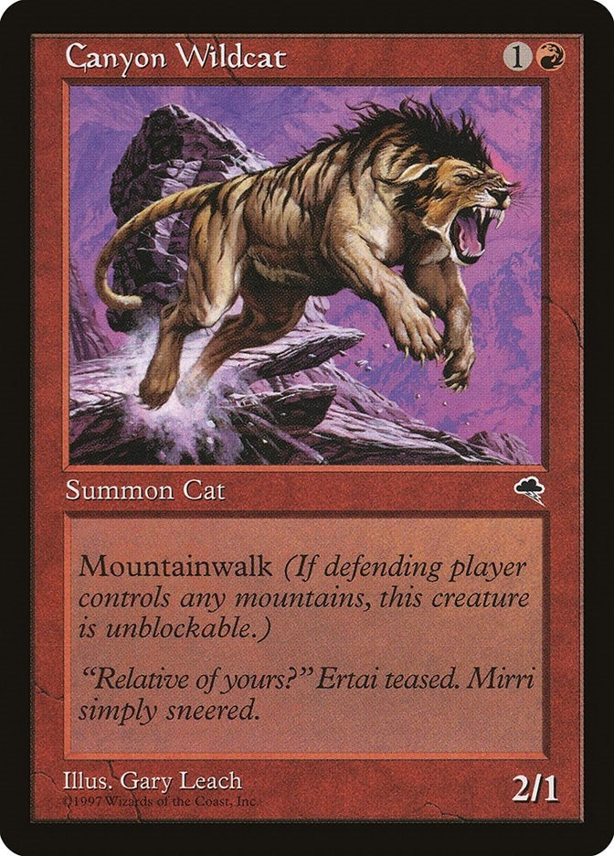 Image for Canyon Wildcat (167) [Tempest] - Magic: The Gathering