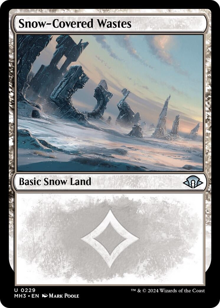 Image for Snow-Covered Wastes (0229) (229) [Modern Horizons 3] - Magic: The Gathering