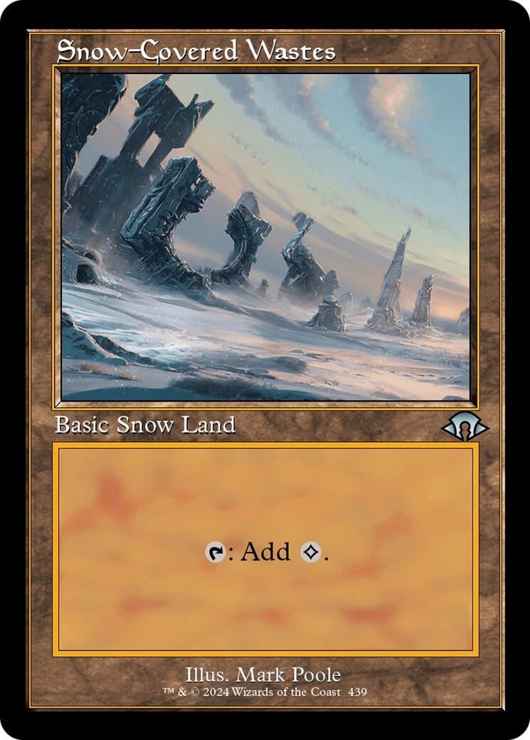 Image for Snow-Covered Wastes (Retro Frame) (439) [Modern Horizons 3] - Magic: The Gathering