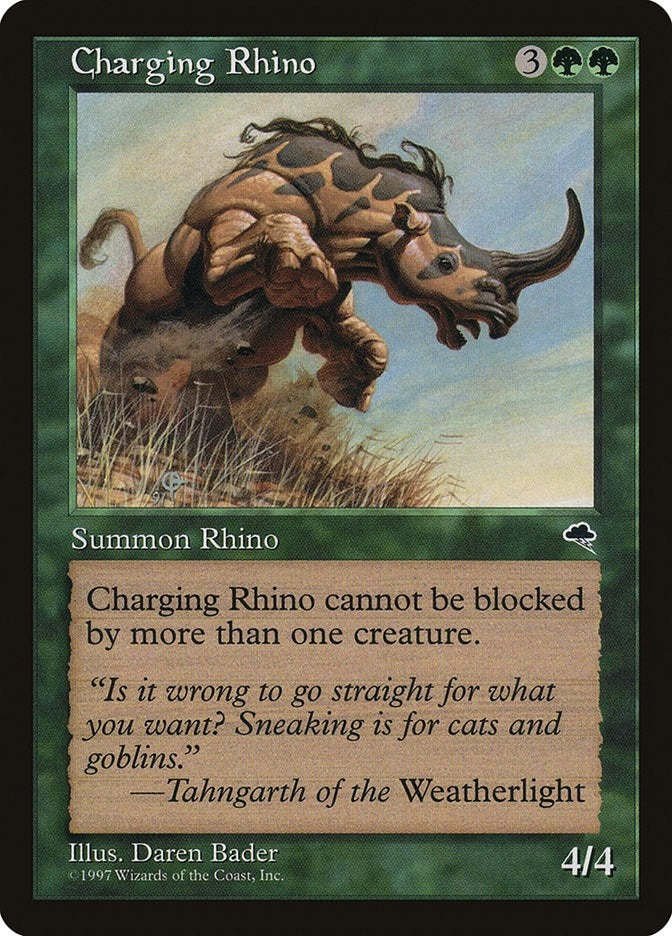 Image for Charging Rhino (218) [Tempest] - Magic: The Gathering