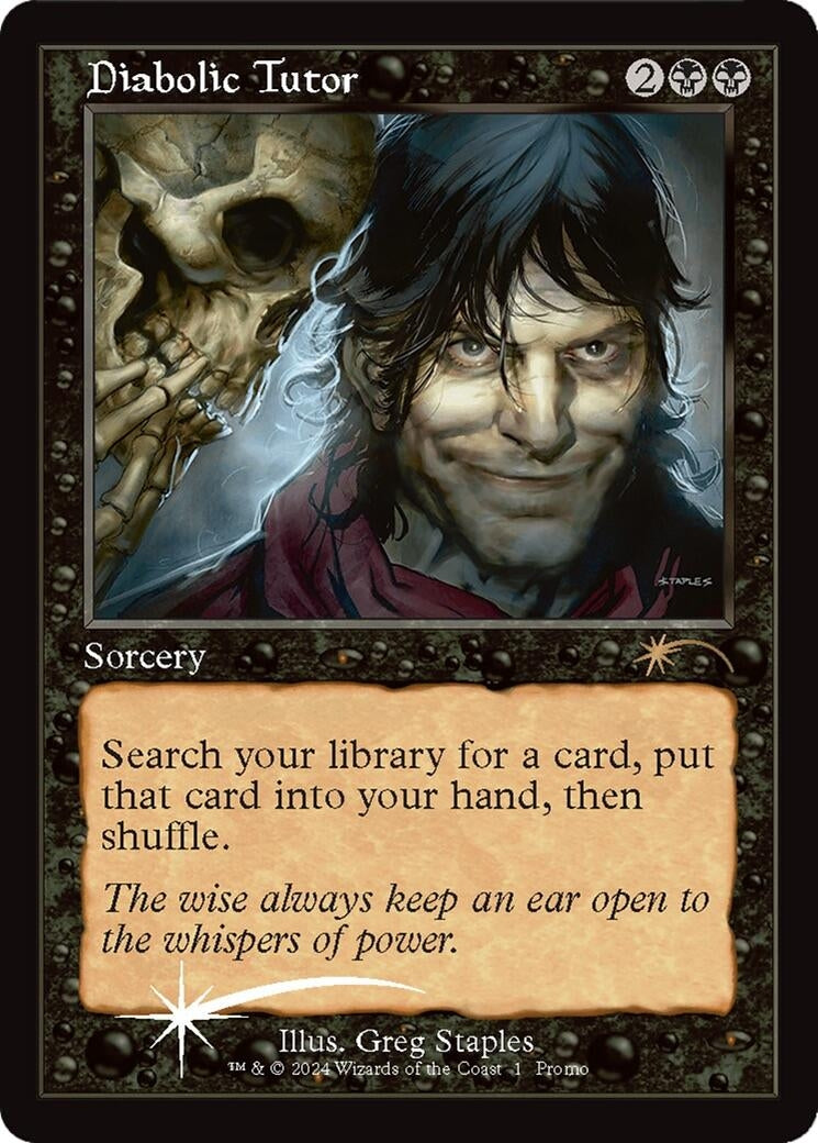 Image for Diabolic Tutor (1) [WPN & Gateway Promos] - Magic: The Gathering