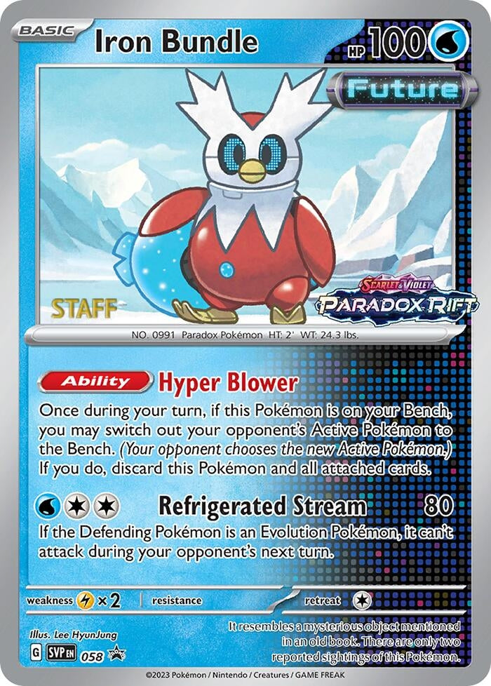 Image for Iron Bundle - 058 (Prerelease) [Staff] (058) [SV: Scarlet & Violet Promo Cards] - Pokemon