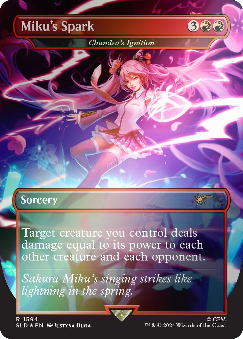 Image for Miku's Spark - Chandra's Ignition (Rainbow Foil) (1594) [Secret Lair Drop Series] - Magic: The Gathering