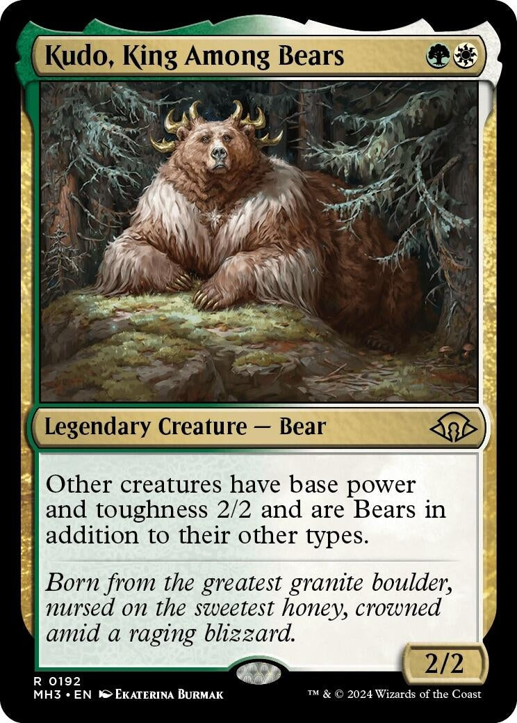 Image for Kudo, King Among Bears (192) [Modern Horizons 3] - Magic: The Gathering