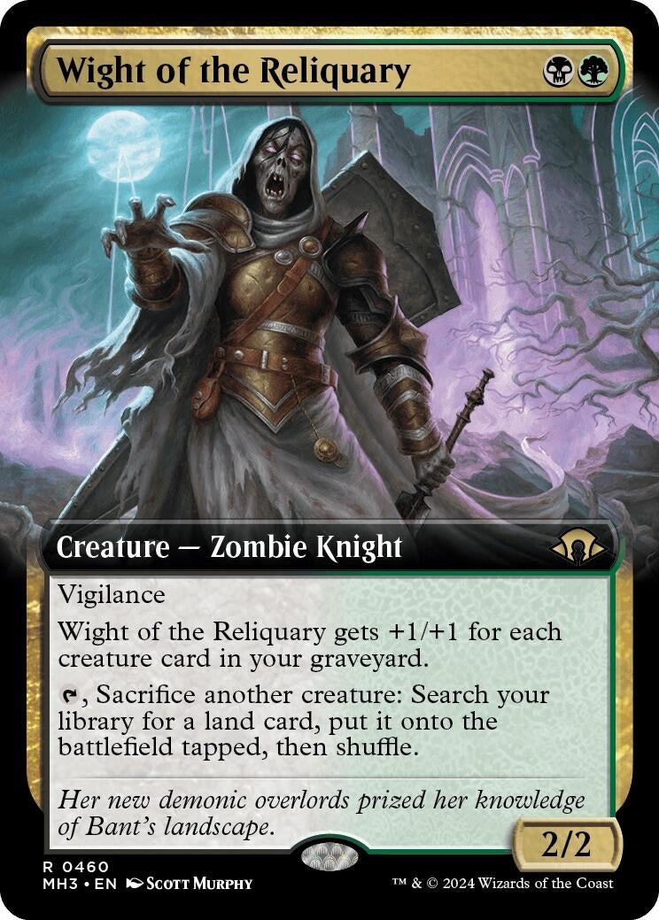 Image for Wight of the Reliquary (Extended Art) (460) [Modern Horizons 3] - Magic: The Gathering