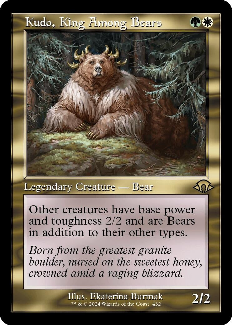 Image for Kudo, King Among Bears (Retro Frame) (432) [Modern Horizons 3] - Magic: The Gathering