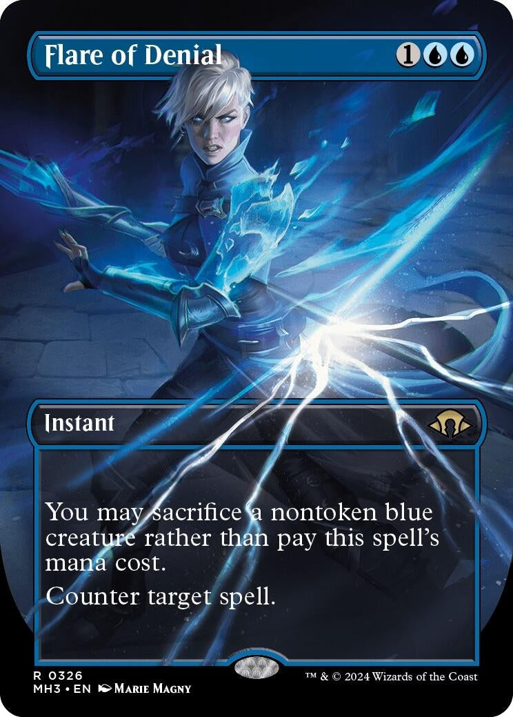 Image for Flare of Denial (Borderless) (326) [Modern Horizons 3] - Magic: The Gathering