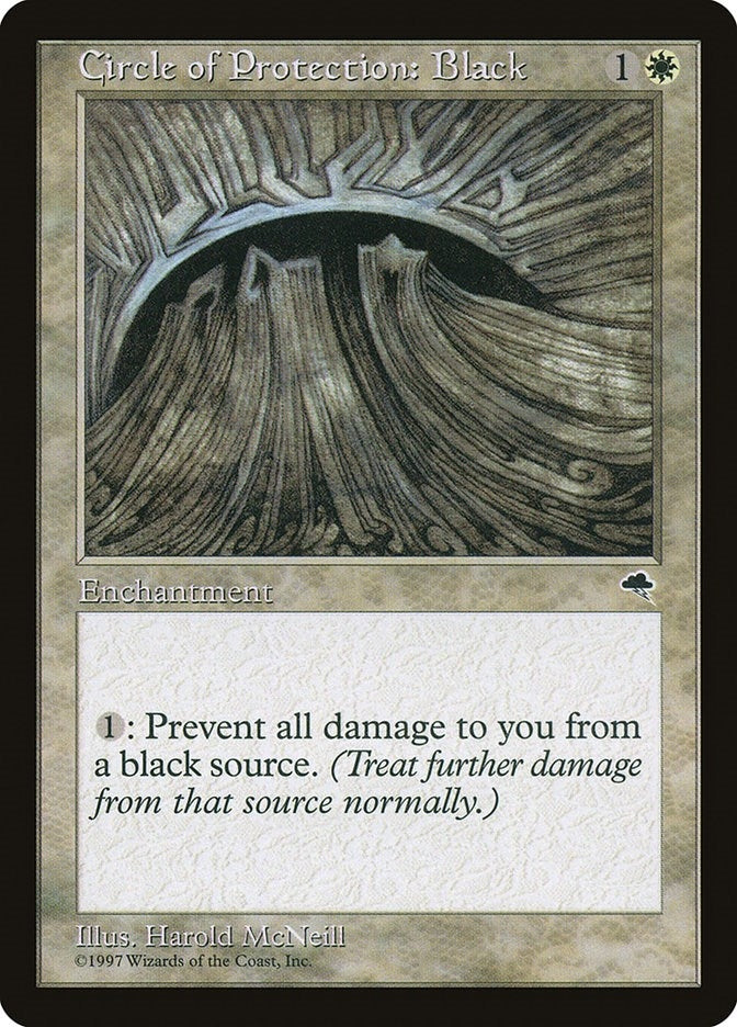 Image for Circle of Protection: Black (8) [Tempest] - Magic: The Gathering