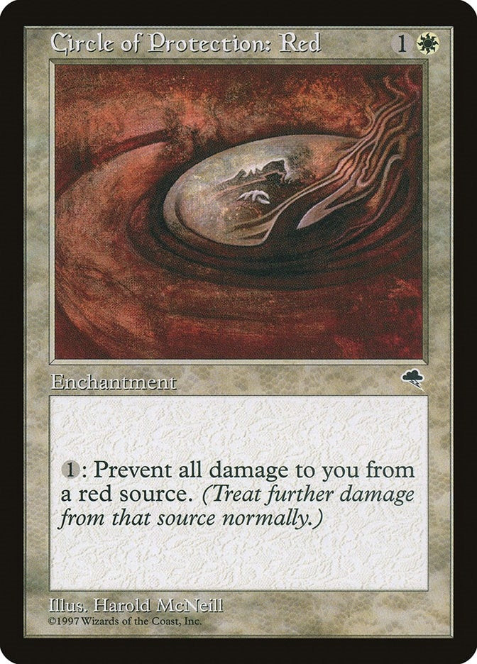 Image for Circle of Protection: Red (11) [Tempest] - Magic: The Gathering