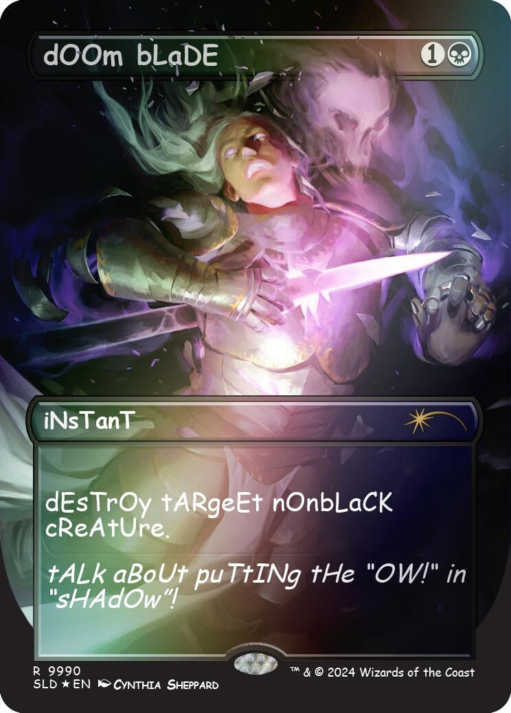 Image for dOOm bLaDE (Rainbow Foil) (9990) [Secret Lair Drop Series] - Magic: The Gathering