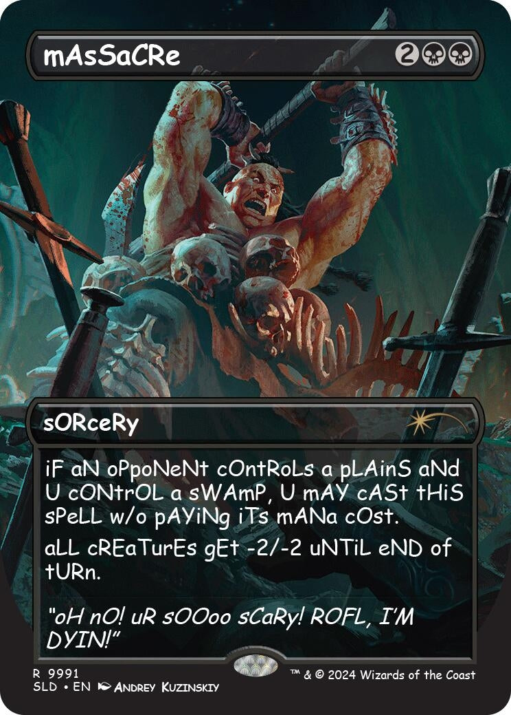 Image for mAsSaCRe (9991) [Secret Lair Drop Series] - Magic: The Gathering