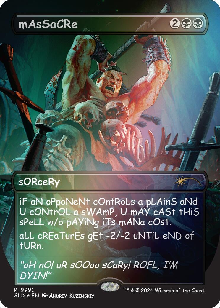 Image for mAsSaCRe (Rainbow Foil) (9991) [Secret Lair Drop Series] - Magic: The Gathering