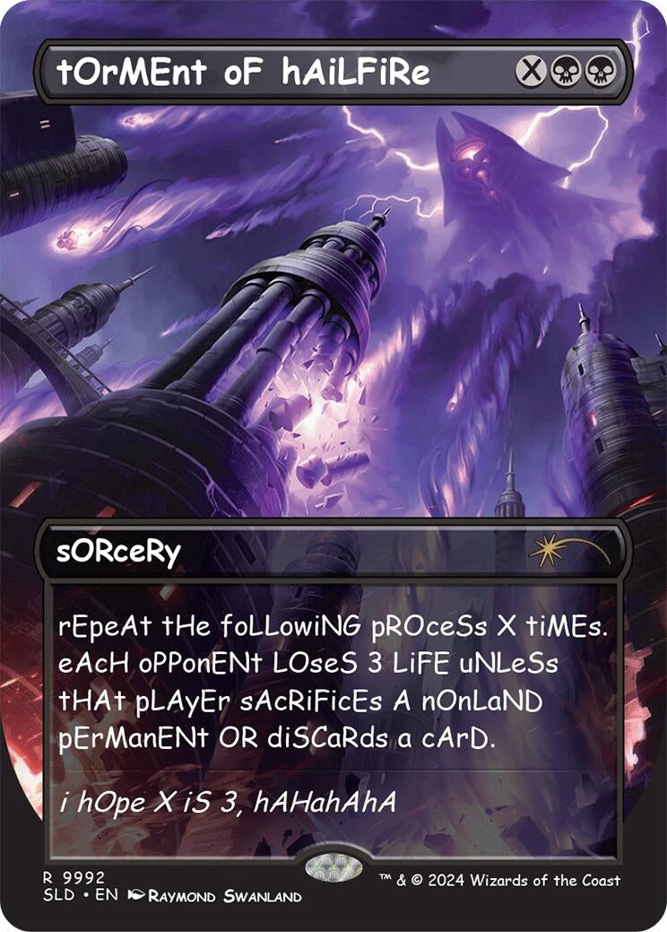 Image for tOrMEnt oF hAiLFiRe (9992) [Secret Lair Drop Series] - Magic: The Gathering