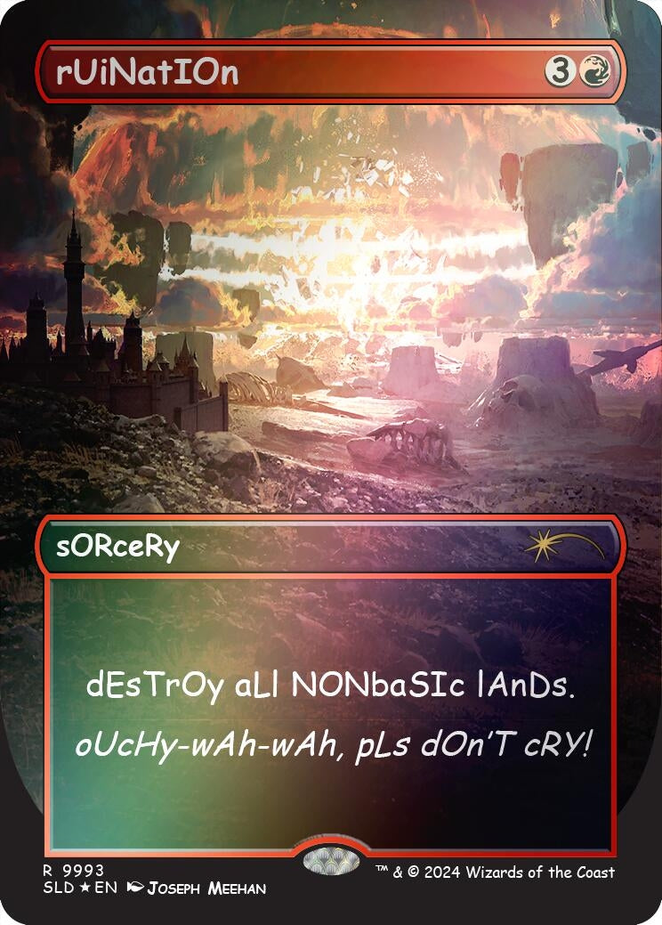 Image for rUiNatIOn (Rainbow Foil) (9993) [Secret Lair Drop Series] - Magic: The Gathering