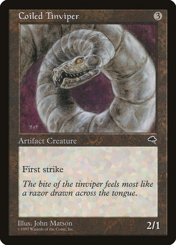 Image for Coiled Tinviper (279) [Tempest] - Magic: The Gathering