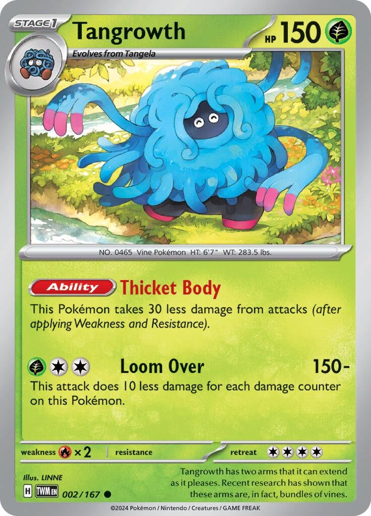 Image for Tangrowth (002/167) [SV06: Twilight Masquerade] - Pokemon