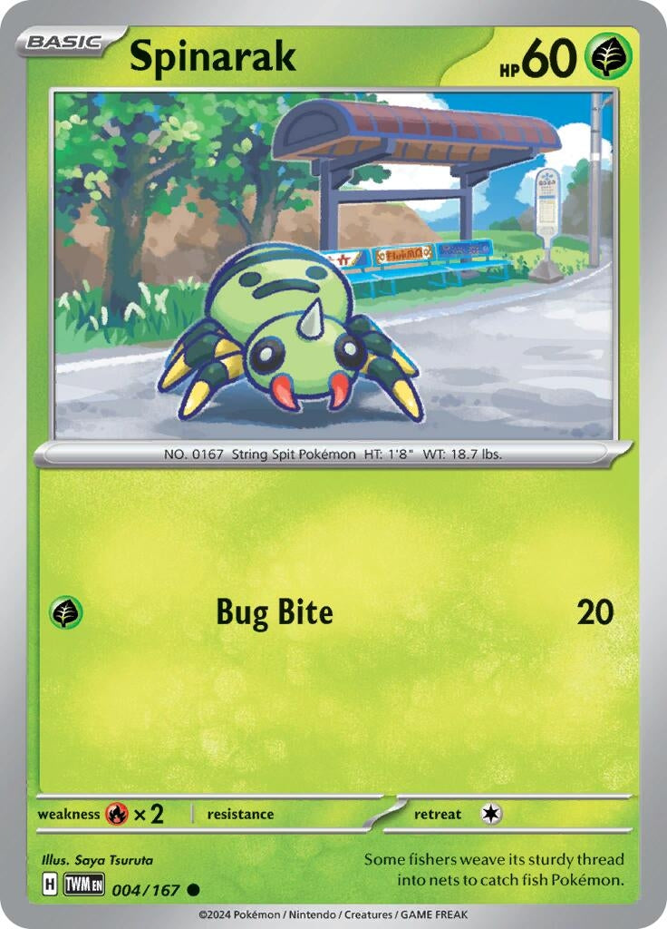 Image for Spinarak (004/167) [SV06: Twilight Masquerade] - Pokemon
