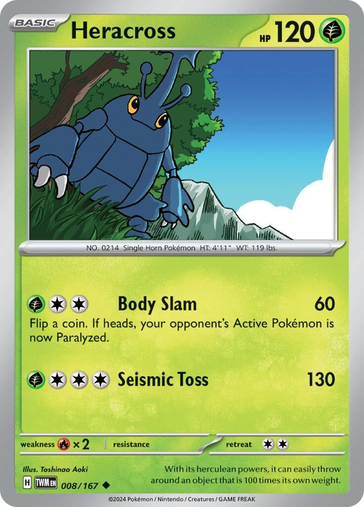 Image for Heracross (008/167) [SV06: Twilight Masquerade] - Pokemon